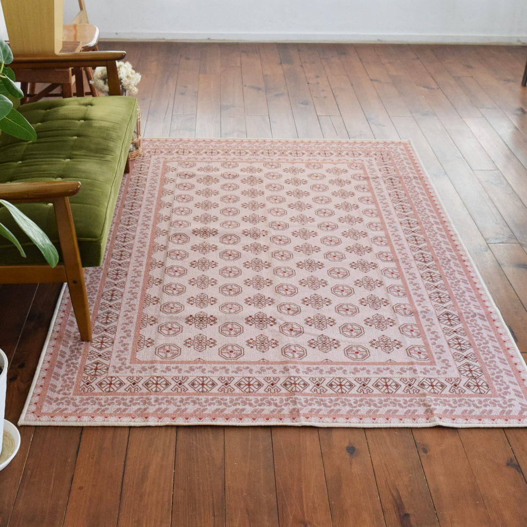 ヴィンテージ風ラグ TOCORU Series AFGHUN ループ ベージュ– ラグと