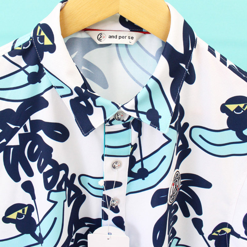 and per se アンパスィ ゴルフウェア メンズ ポロシャツ 半袖 アン