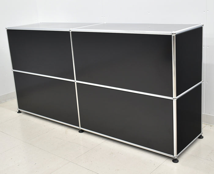 中古】USM Haller ハラーキャビネット 2列2段 ブラック W1525