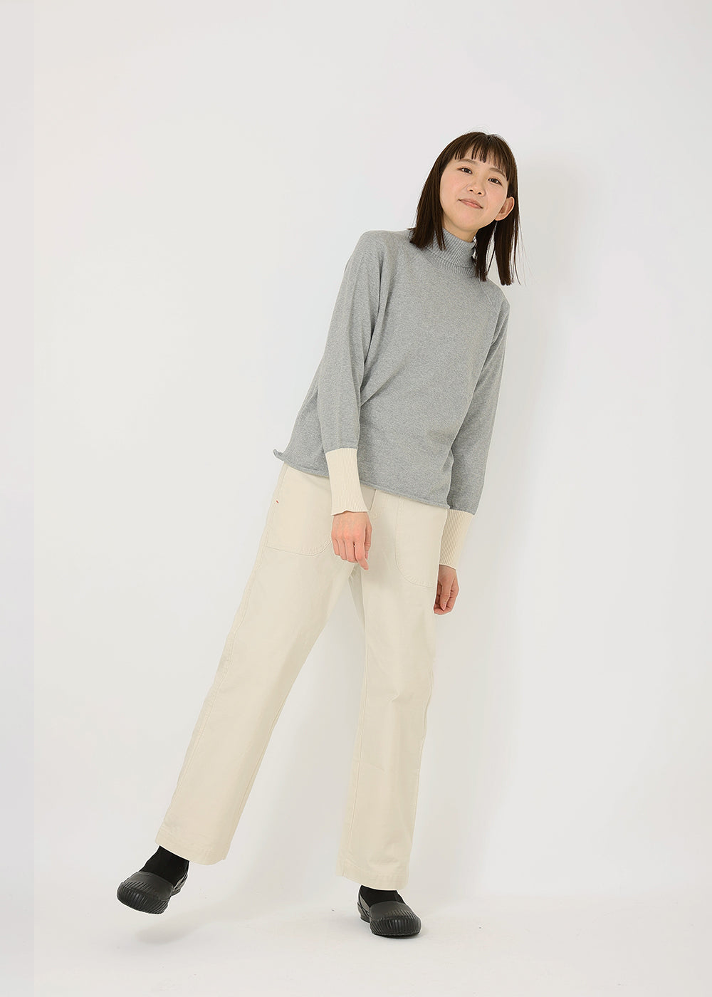 オーガニックコットンタートルニット│to touch