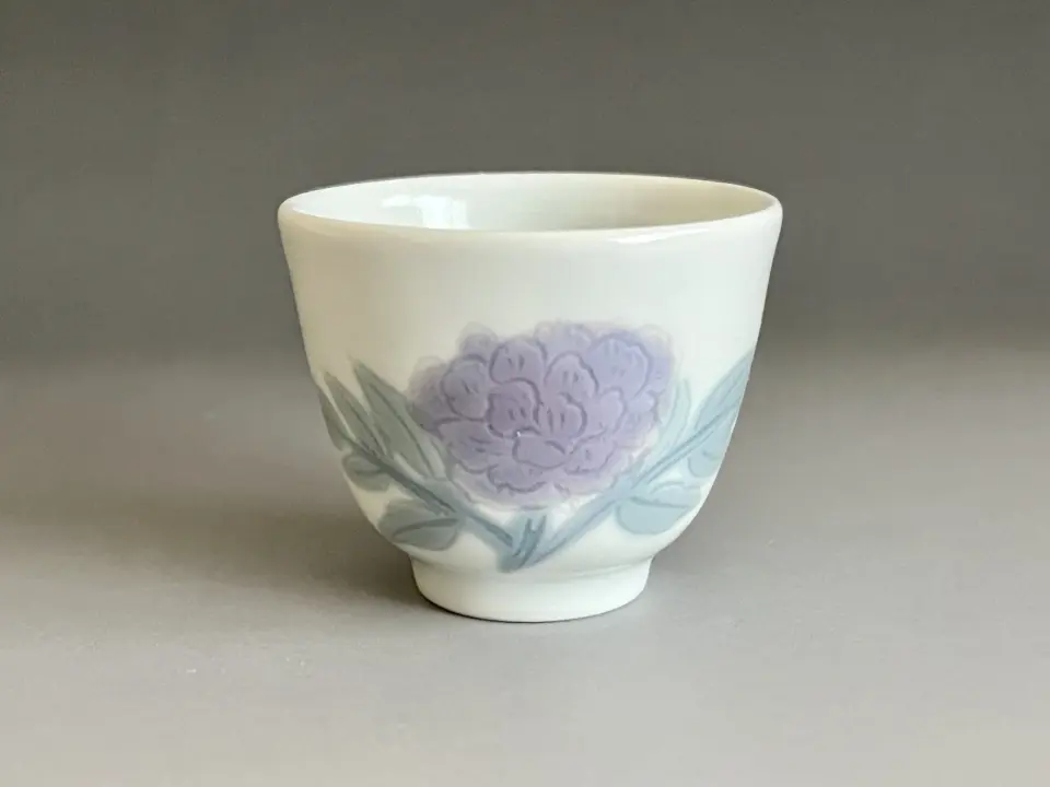 人間国宝 十三代 酒井田柿右衛門 濁手 柿文 花瓶 瓢形 花入 花器