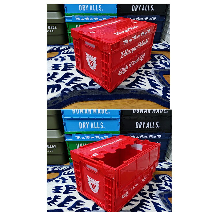 折疊收納箱HUMAN MADE CONTAINER 50L 折疊收納箱拼色整理箱子20SS限定