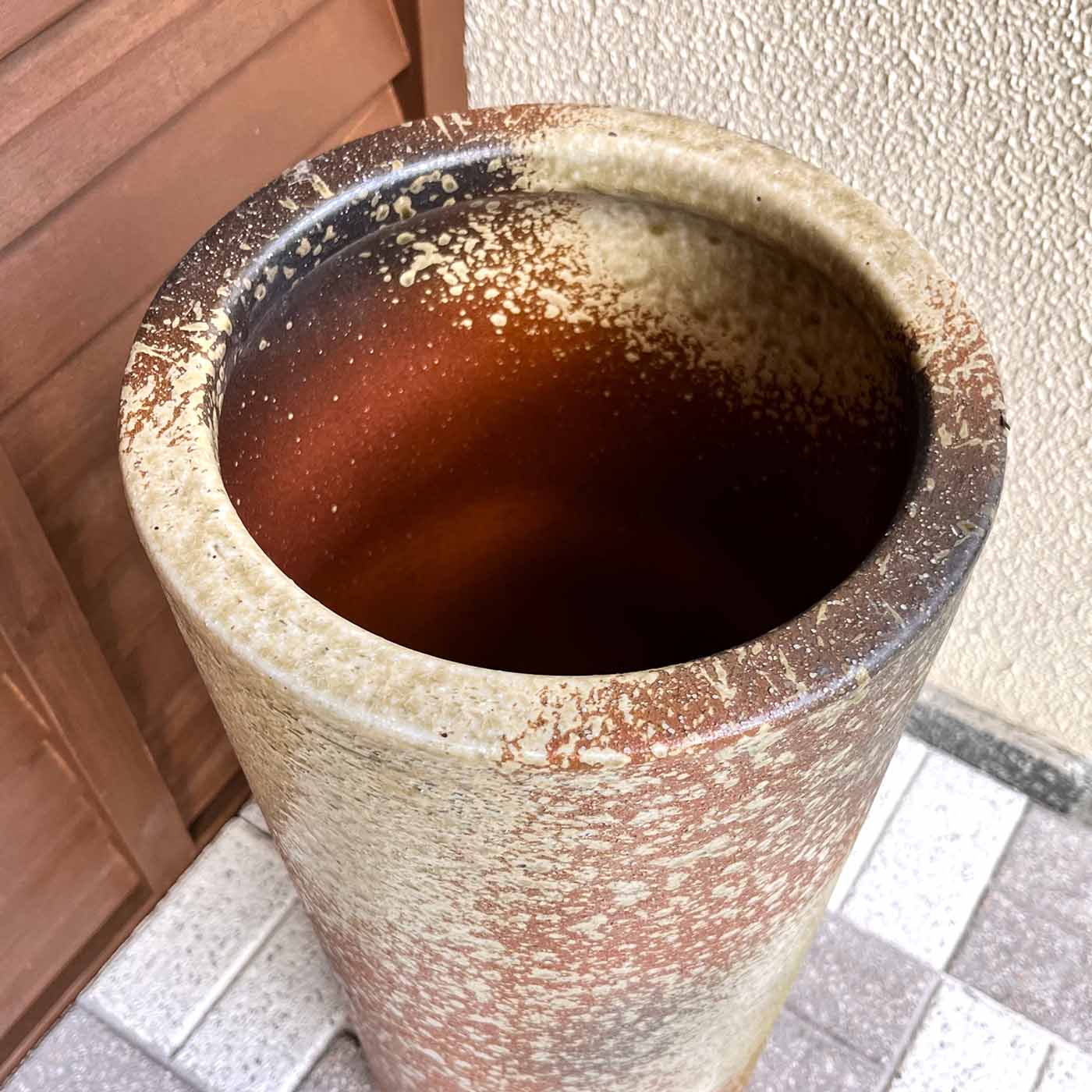 楽天市場】【最短翌日発送！】信楽焼 古信楽傘立て シンプル 赤茶 和風