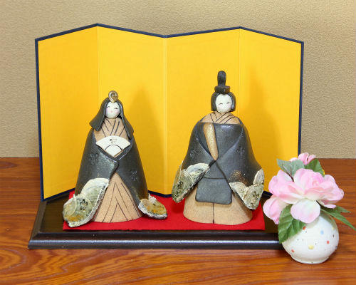 楽天市場】信楽焼 モダン 雛人形 おしゃれ ひな人形 幸 陶器