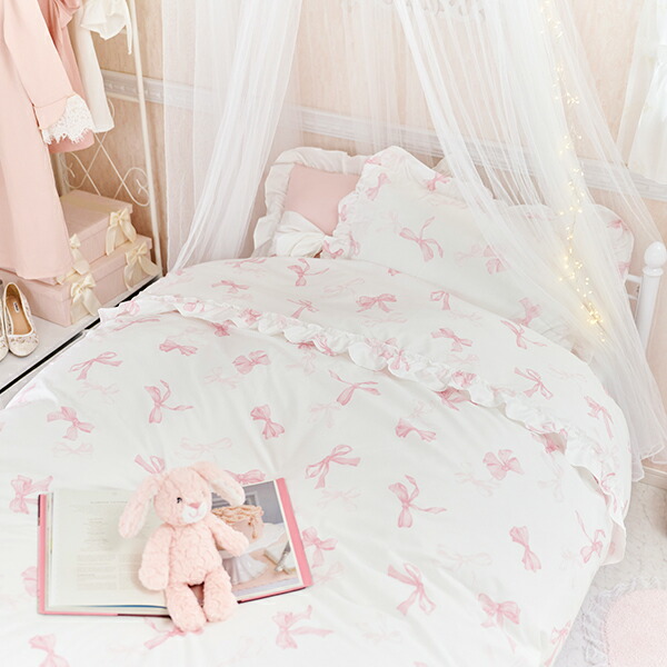 楽天市場】【エントリーでP5倍！4日20時-11日2時】リボン柄布団カバー