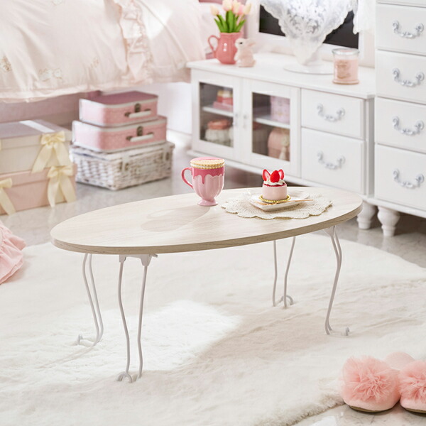 楽天市場】【直送】猫脚折りたたみテーブル（幅80cm・ラウンド）｜姫