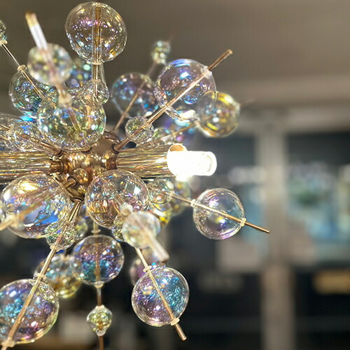 楽天市場】バブルシャンデリア mini 照明 おしゃれ スタイリッシュ