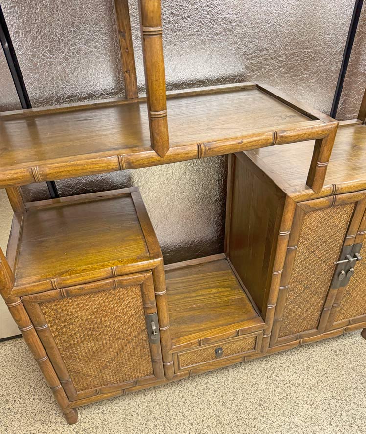 楽天市場】送料無料 訳あり あじろ飾り棚 アンティーク調 インテリア