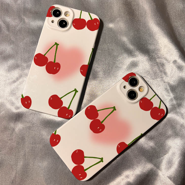 楽天市場】送料無料 iPhone14 ケース 互換品 チェリー サクランボ