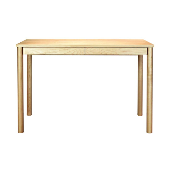 楽天市場】木と風 / 丸脚デスク - maple デスク 丸脚 引き出し付き