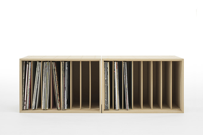 楽天市場】【送料無料】 レコードラック レコード収納 仕切り付き