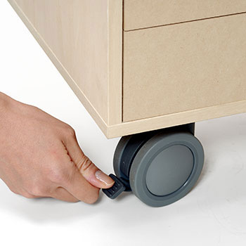 楽天市場】キャスター付き A3書類引き出し収納 ミドルタイプ（デスク