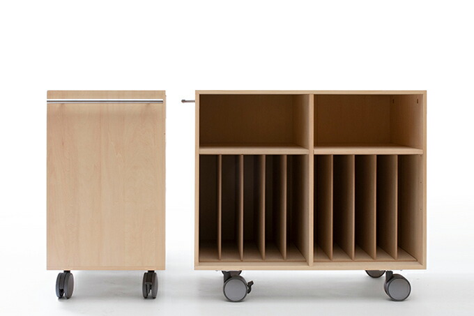 楽天市場】キャスター付き レコード収納カート 仕切り付き 5列 ミドル