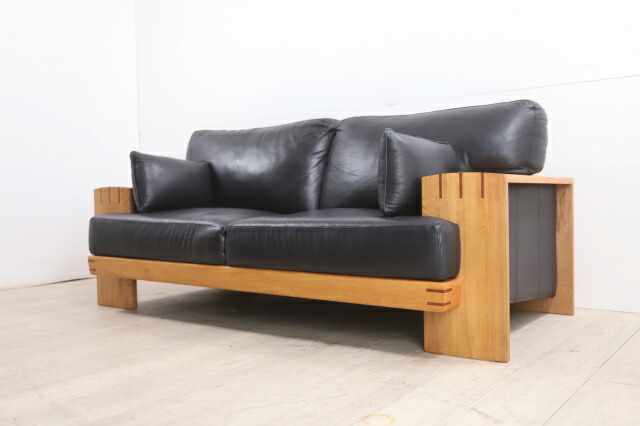 楽天市場】展示品 ACTUS × 朝日木材加工 「BOSCO」22万 本革 二人がけ