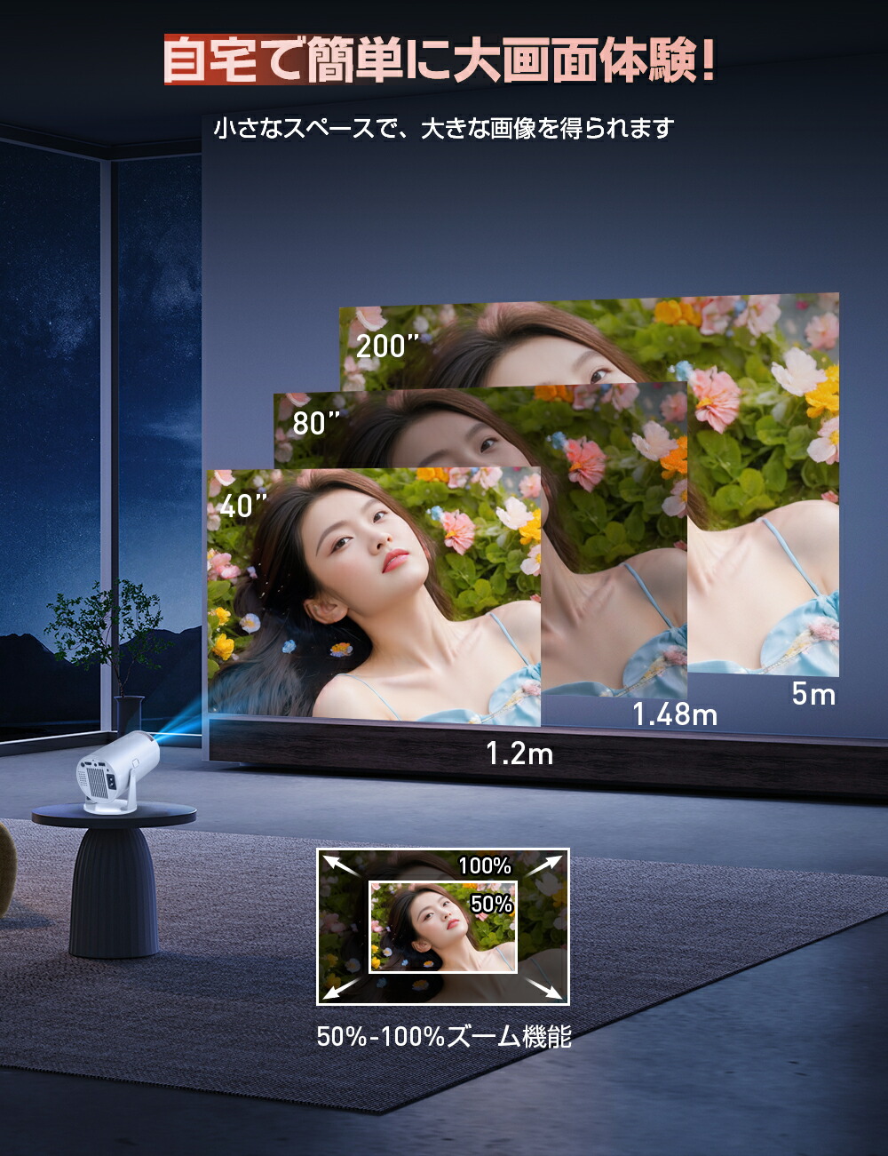 楽天市場】＼70%OFF！P10倍／プロジェクター【3年保証】【最新Android