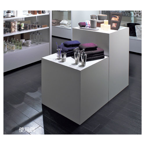 楽天市場】木製キューブステージH90cm ホワイト 61-779-4-1 【店舗什器