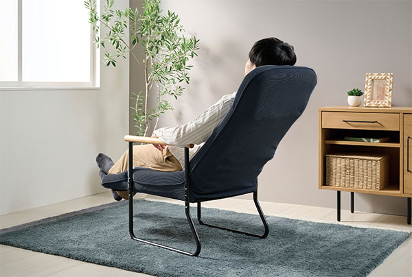 楽天市場】リクライニング チェア フット付き ヘッド部リクライニング