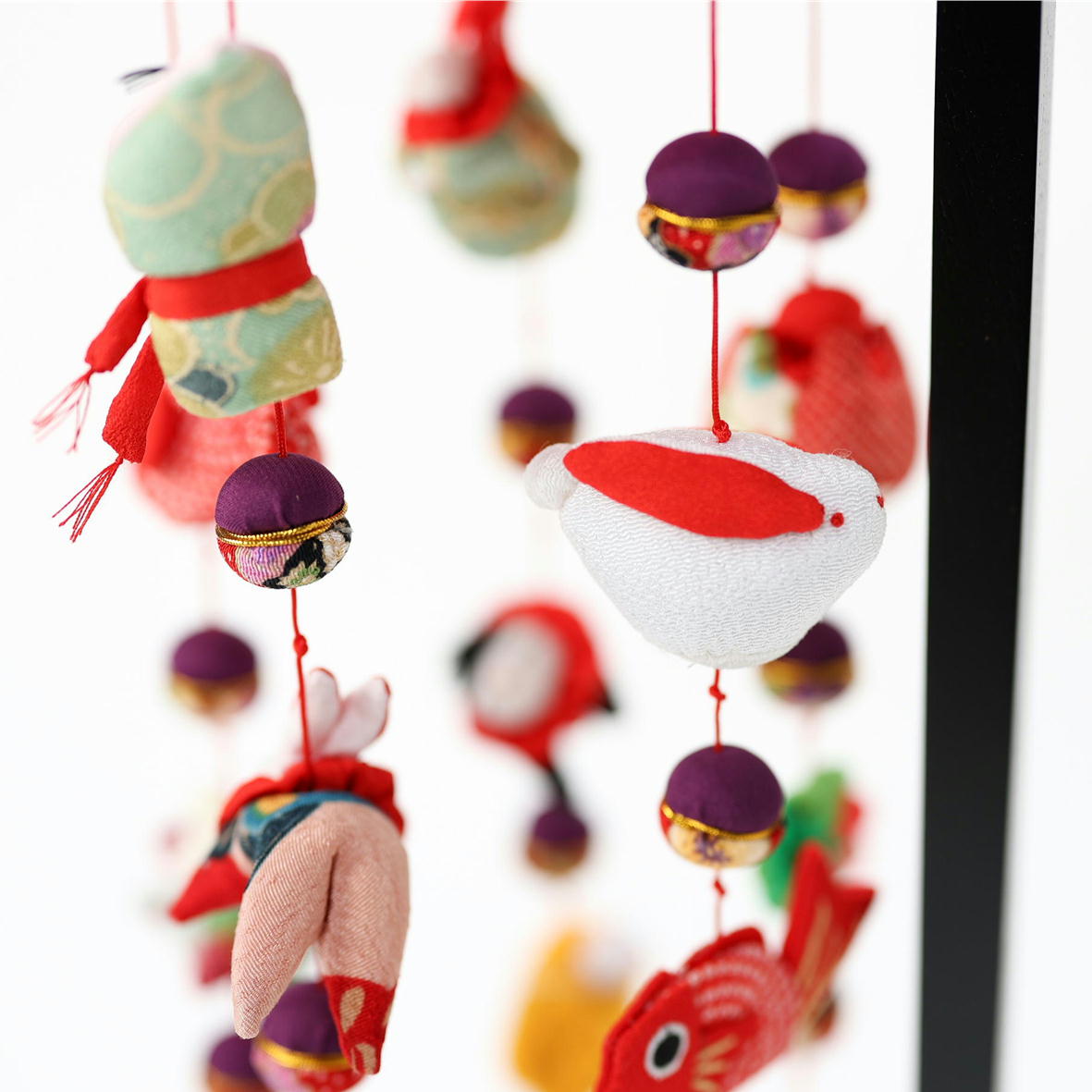 楽天市場】吊るし飾り つるし雛 つるし飾り さげもん 【5連 紫音