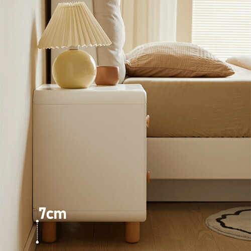 ナチュラルウッド サイドテーブル 2引き出し 楽天市場】ナイトテーブル