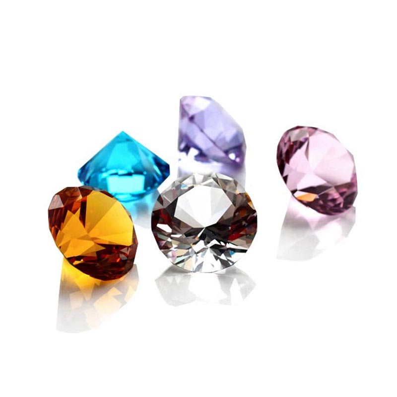 楽天市場】50mm クリスタルダイヤモンドカットガラスディスプレイ