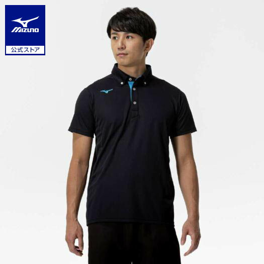 楽天市場】ミズノ公式 ボタンダウンポロシャツ ユニセックス ブラック