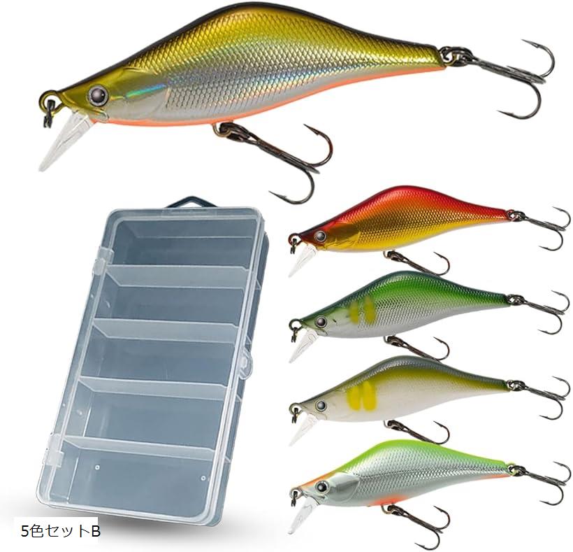 楽天市場】渓流ルアー トラウトミノー セット シンキング 55mm 4.7g