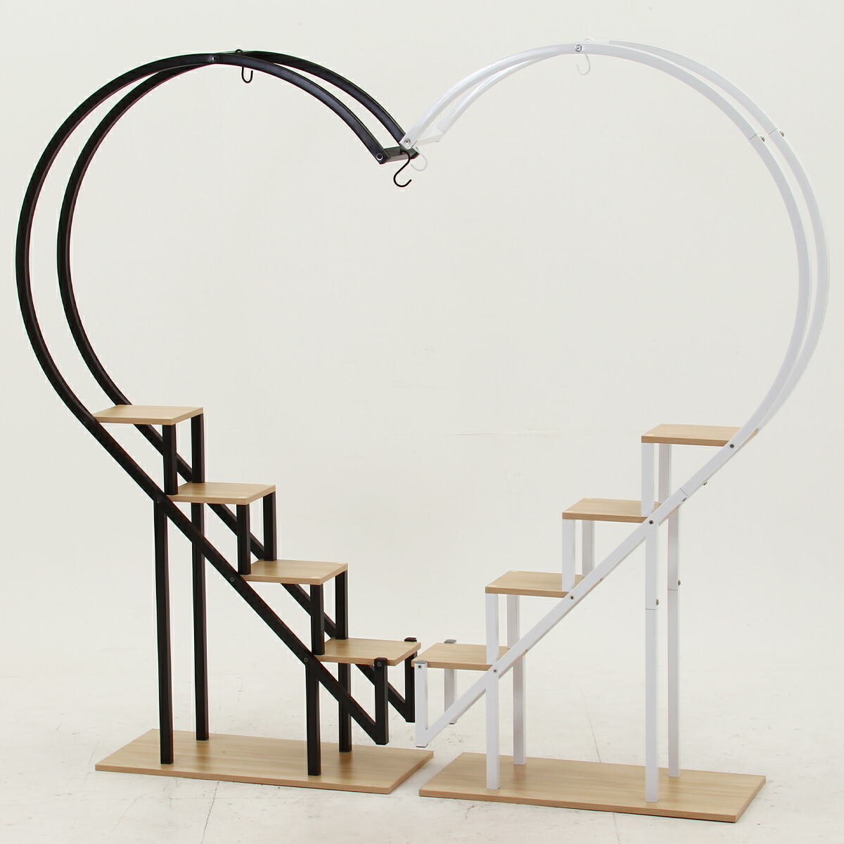 楽天市場】ディスプレイラック ハート型 W950 D350 H1730 飾り棚