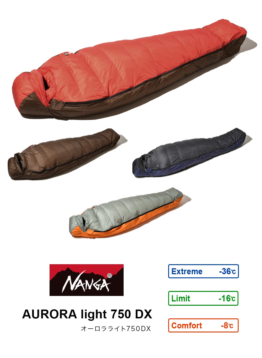 楽天市場】【P20倍】NANGA（ナンガ）AURORA TEX LIGHT 750DX（オーロラ