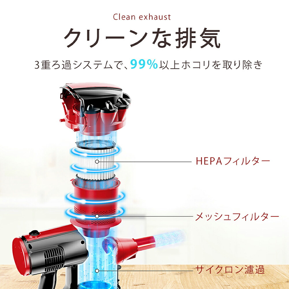 楽天市場】掃除機 17000pa 450W 超強吸引力掃除機 コード式 サイクロン