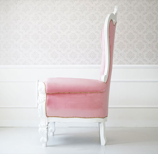 楽天市場】女王様の椅子 プリンセスチェア クィーンチェア : もみじや家具