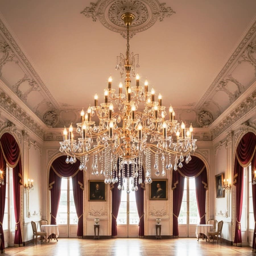 楽天市場】シャンデリア 40灯 ゴールド クリスタル ガラス ゴージャス