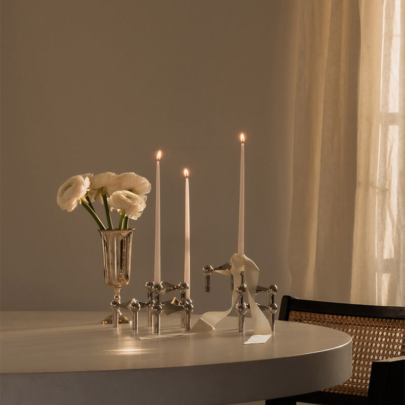 楽天市場】お得な3個セット！STOFF Nagel キャンドルホルダー クローム