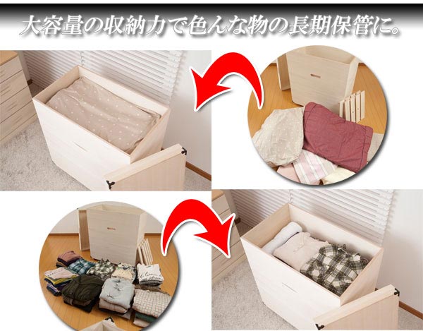 楽天市場】大量収納できる高さ80cmの超深型桐ケース（雛人形・多目的
