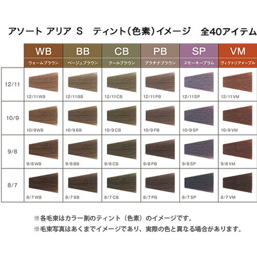 楽天市場】デミ アソート アリア S 第1剤 CB クールブラウン / 80g