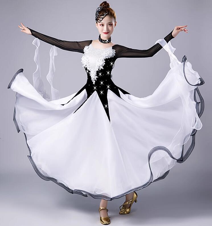 楽天市場】社交ダンスドレス ダンス衣装 ワンピース スパンコール