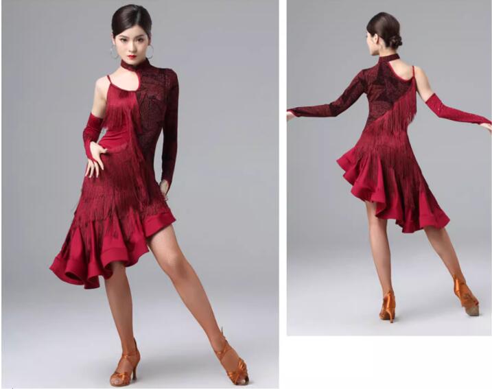 楽天市場】競技着 フリンジワンピース ラテンダンス衣装 モダンドレス