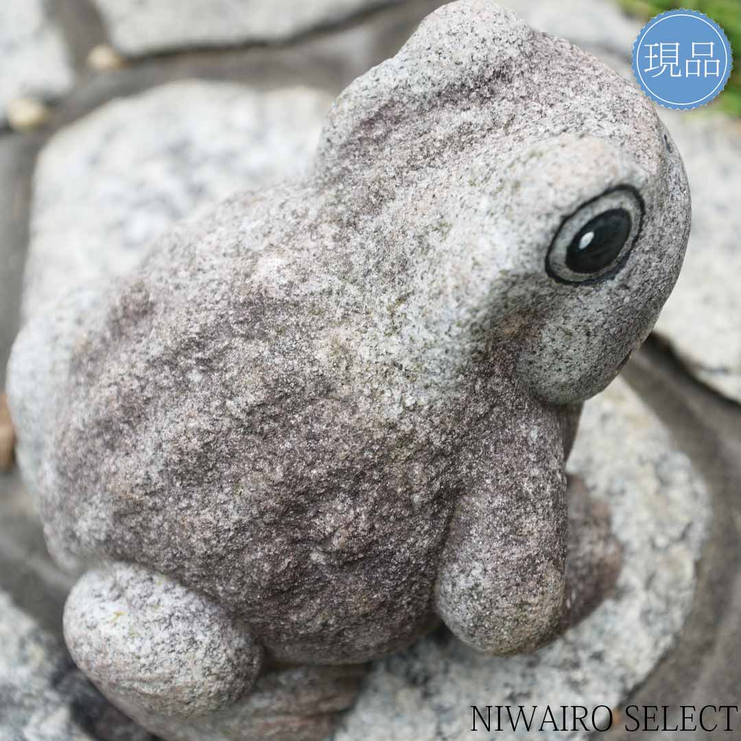 楽天市場】【国産 蛙】カエル 蛭川御影石 花崗岩 岐阜県産 自然石 全高
