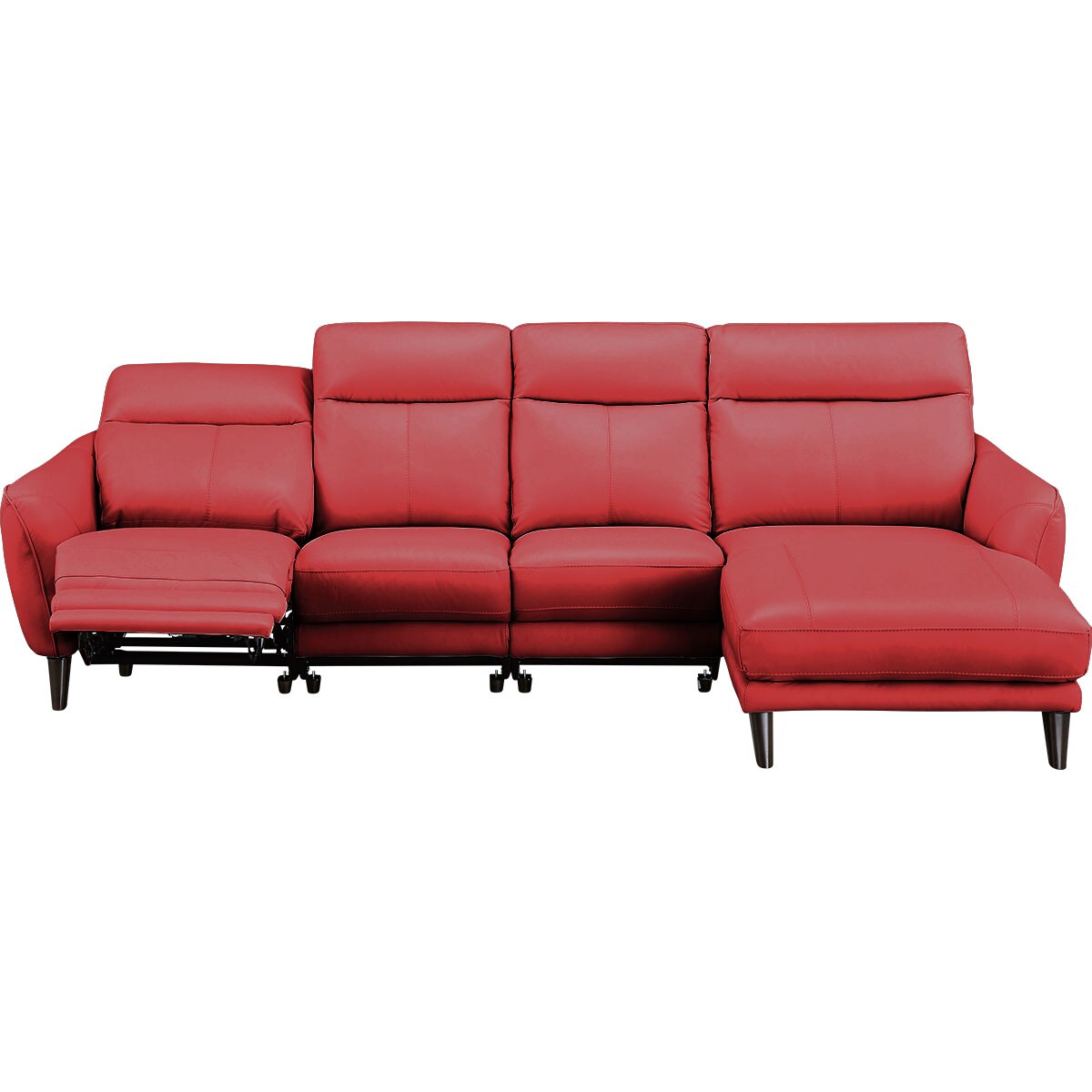 楽天市場】[幅300cm] 電動本革カウチソファ (アネーロ LC スタンダード