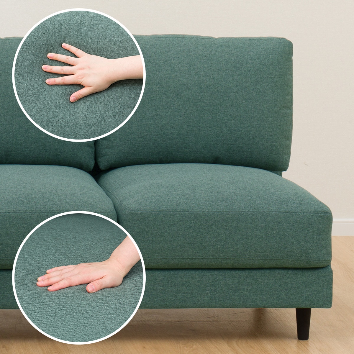 楽天市場】傷・汚れに強い肘無し 2人掛け 布張りソファ(CS01Nシールド