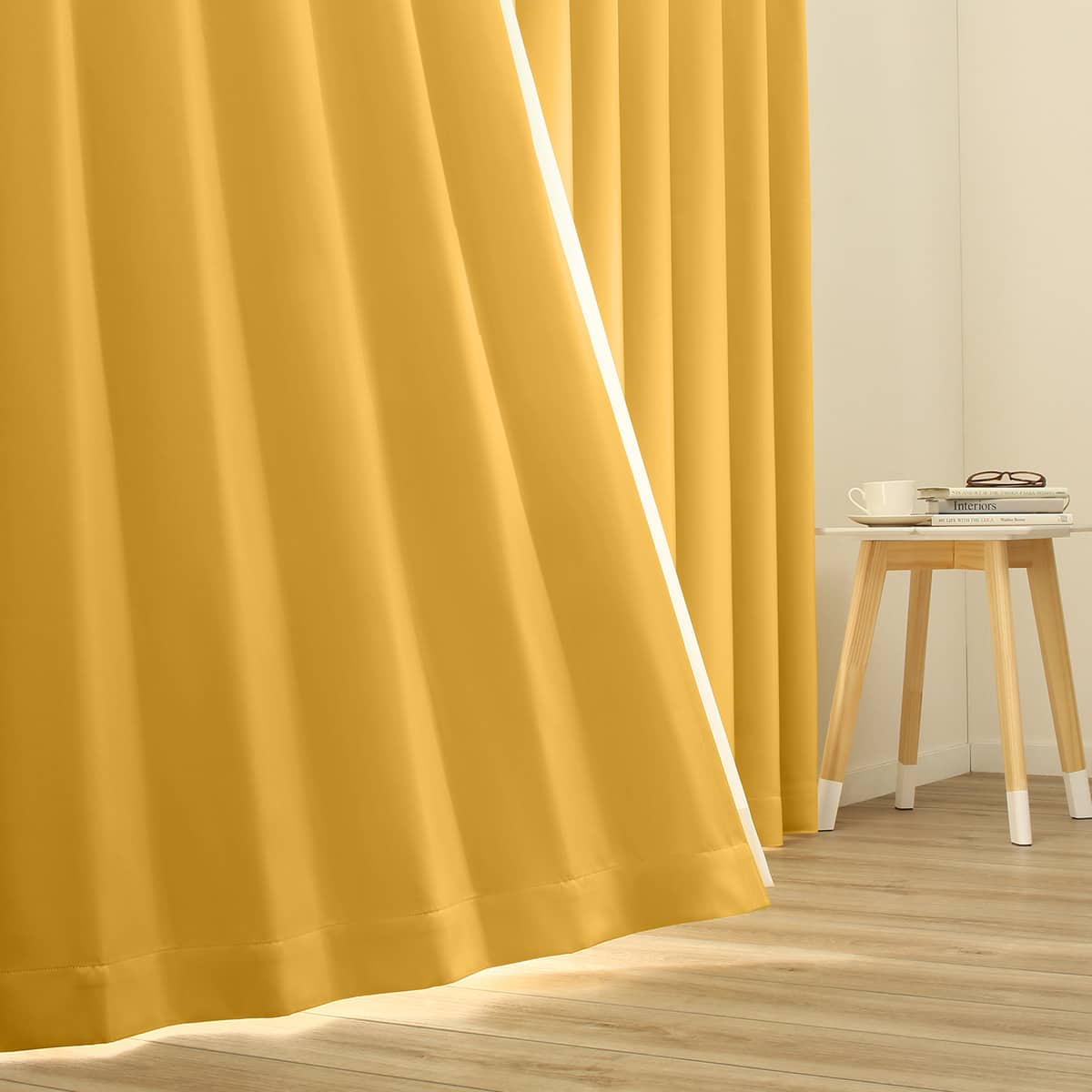 楽天市場】遮光1級・遮熱・防炎・156サイズ・44色カーテン イエロー