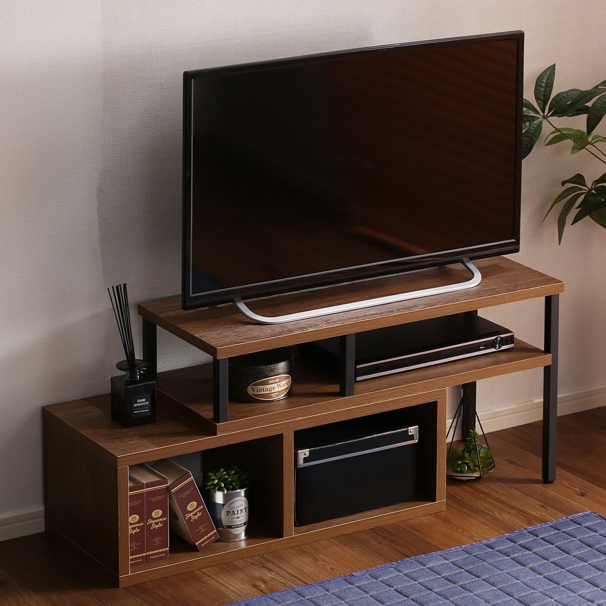 楽天市場】ヴィンテージテイストの伸長式テレビ台 （ローボード75