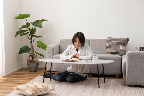 楽天市場】【リビングテーブル】 ホワイト サーフボード形 おしゃれ