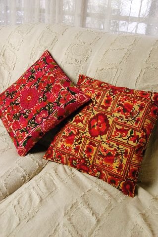 楽天市場】タイ 民族刺繍 ヤオ族クッションカバー 花鳥 プレゼント