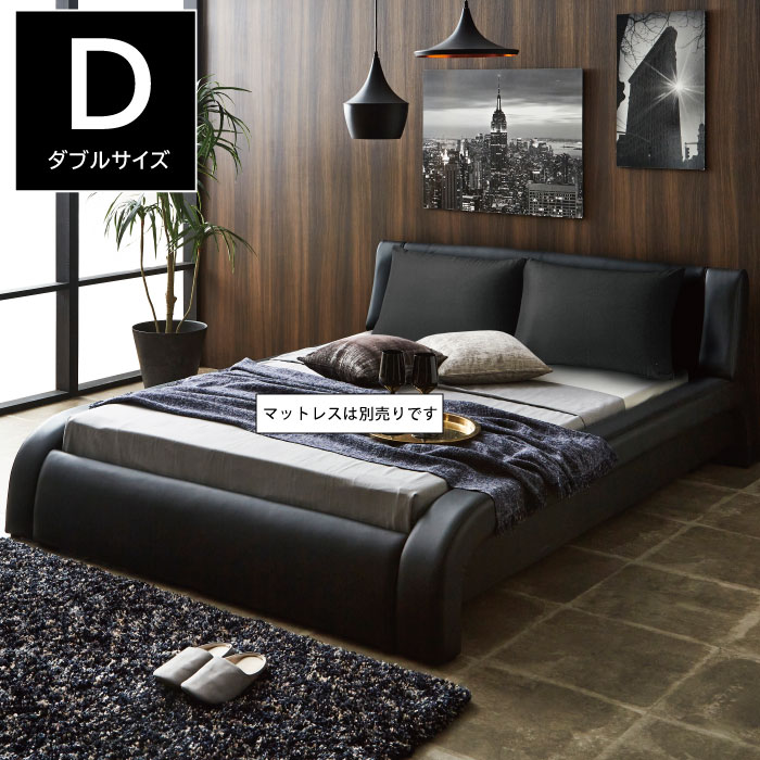 楽天市場】【期間限定 1000円OFFクーポン対象】 レザーベッド ダブル