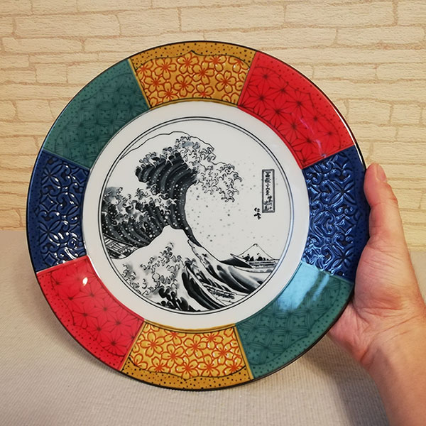 楽天市場】【取寄品】 Shonzui 祥瑞 大皿 波富士 色絵パスタ皿 カレー