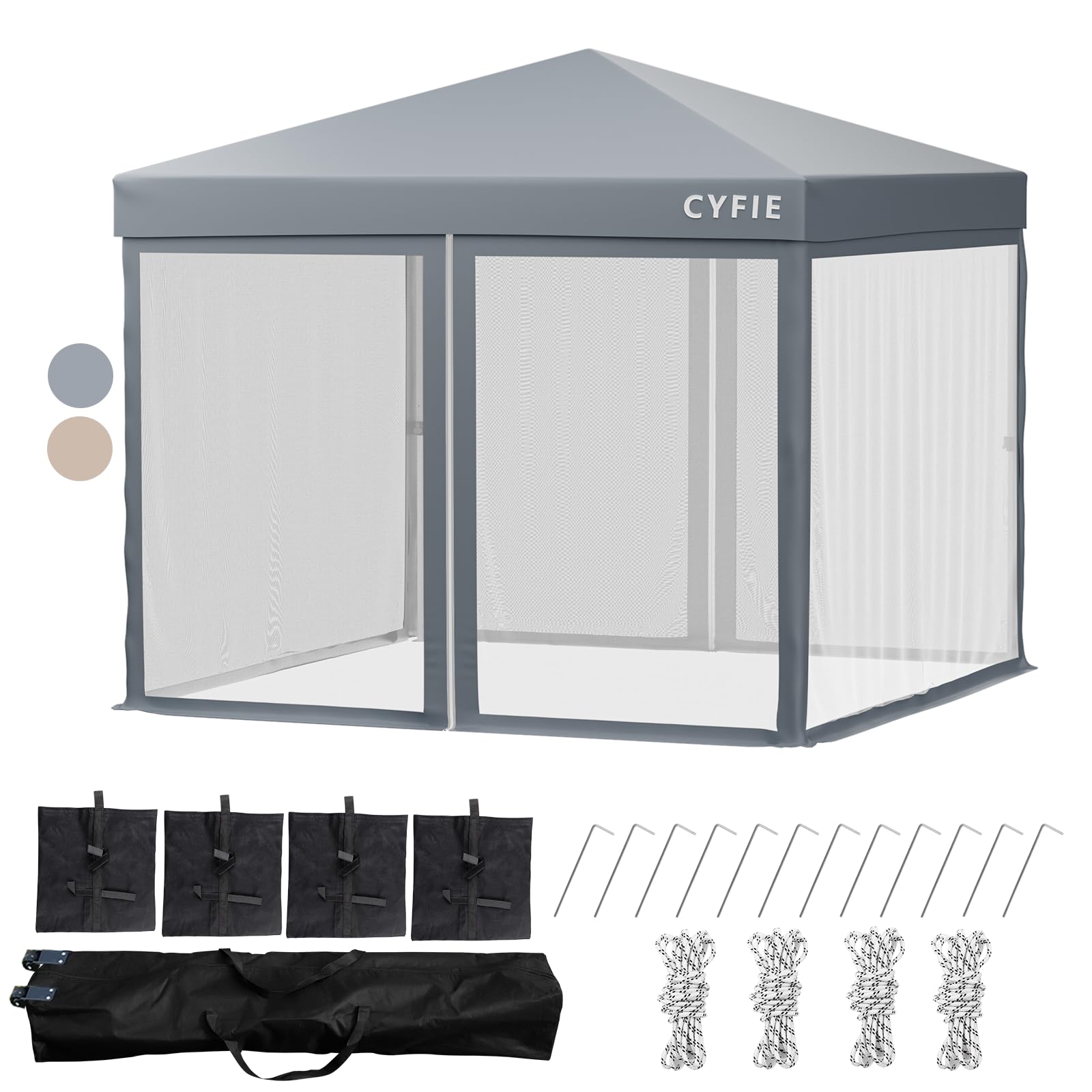 楽天市場】【2025年新品】CYFIE ワンタッチ タープテント タープ