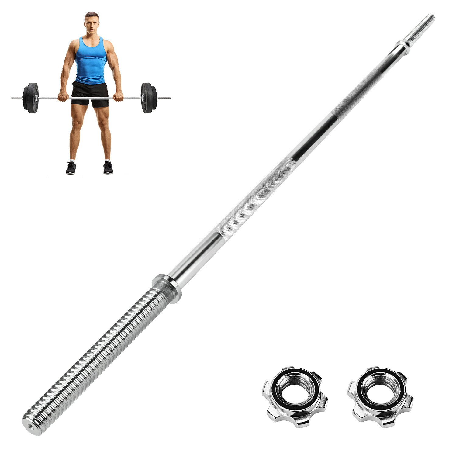 楽天市場】オリンピックバーベルシャフト 180cmの通販