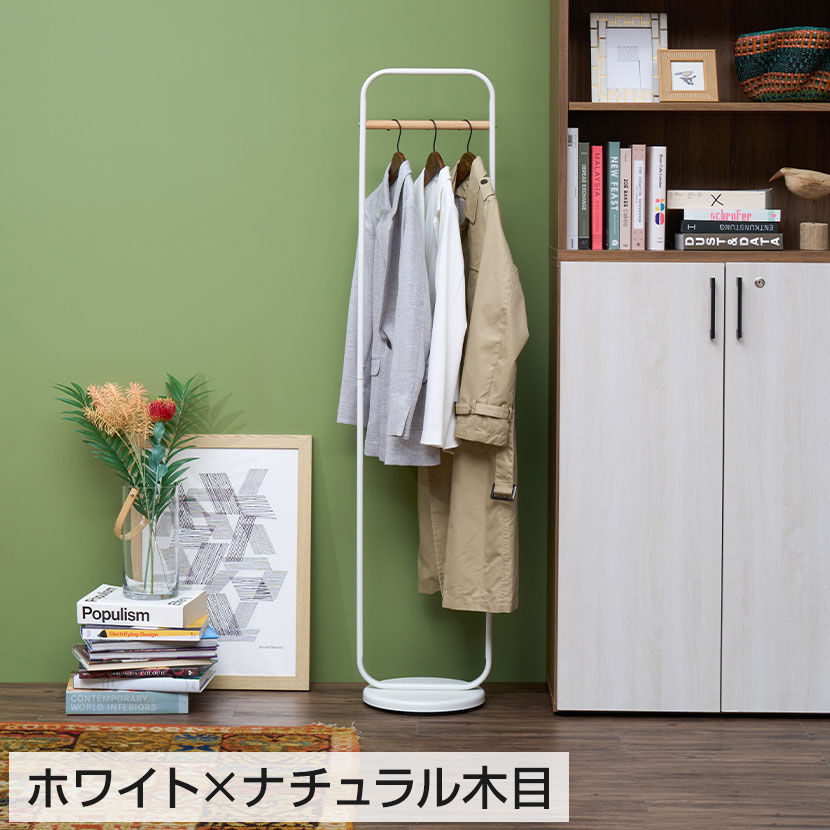 楽天市場】コンパクトコートハンガー ハンガーラック ワードローブ