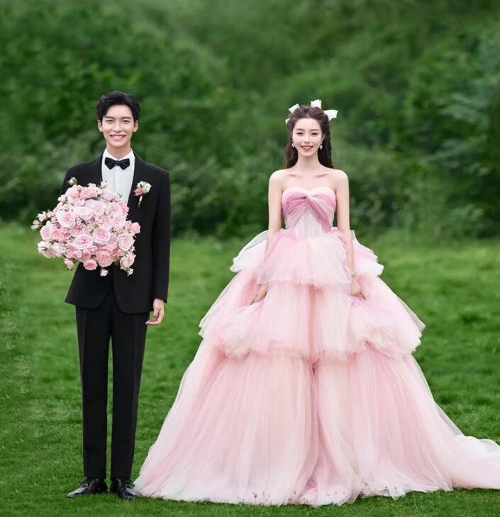 楽天市場】【 送料無料】結婚式ドレス 前撮り 後撮り お姫様 ロング