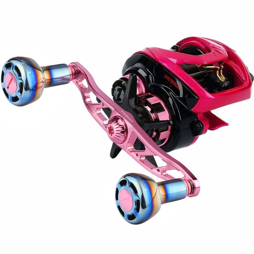 楽天市場】GOMEXUS シマノ用 チタンノブダブルハンドル ピンク 7×4